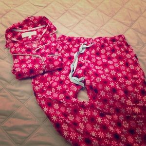 Red snowflake print Victoria's Secret pajama set