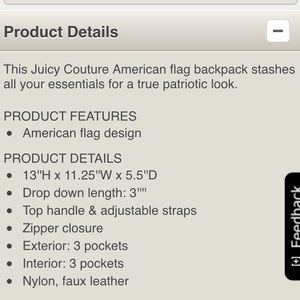 Juicy Couture Bags - Juicy Couture American Flag SOLD IN A BUNDLE Juicy Couture Bags - Juicy Couture American Flag SOLD IN A BUNDLE
