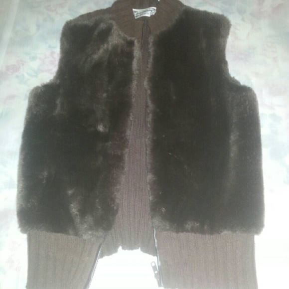 Faux fur vest
