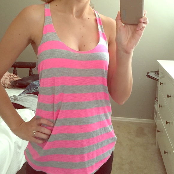 2 striped tanks