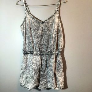 Forever 21 Distressed Grey Romper