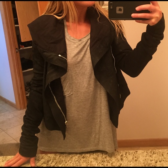 HP Rick Owens asymmetrical lambskin leather jacket - Picture 2 of 4