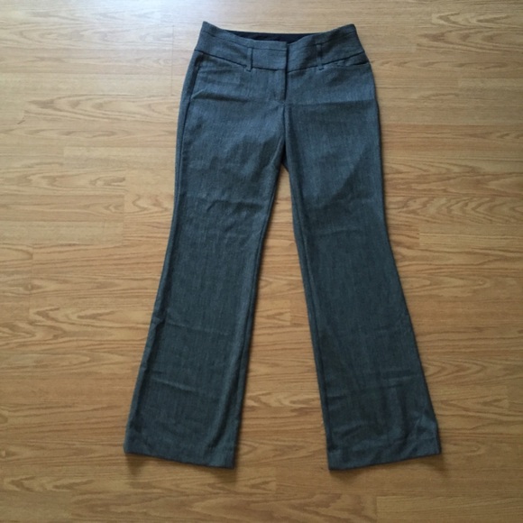 Black Tweed-Like Work Pants