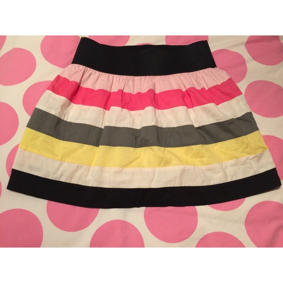 Candies high waisted skirt color blocked medium