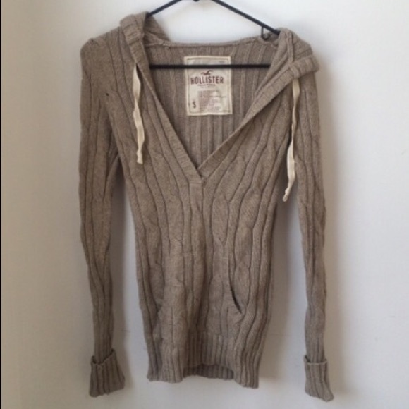Beige Hollister Hoodie
