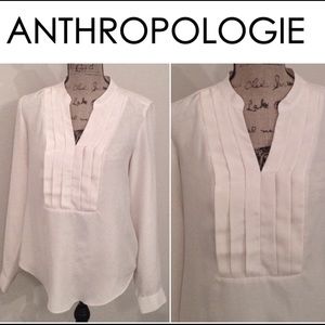 ANTHROPOLOGIE "Eci" blouse in off white