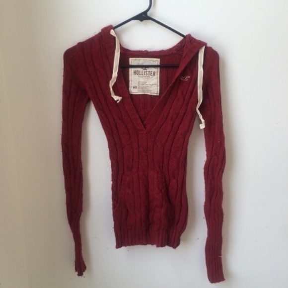 Maroon Hollister Hoodie