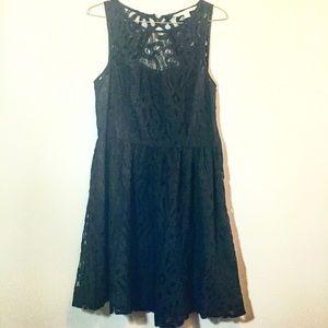 Black lace Dress.