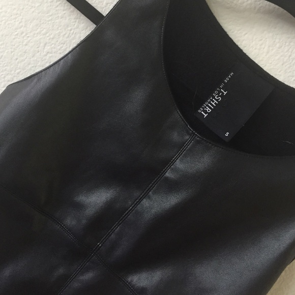 Dolan Tshirt Los Angeles leather look front - Picture 2 of 3