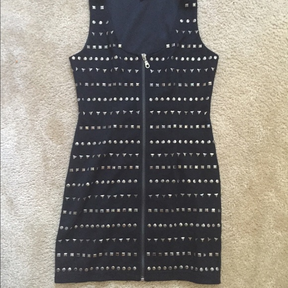Forever 21 black studded dress