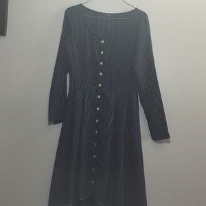 Navy polka dot Dress