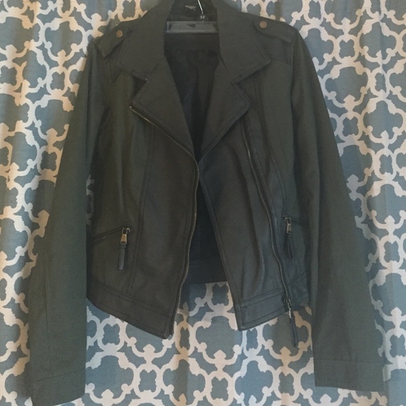 Perfect condition army green and pleather jacket