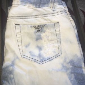 Blue/ white Bebe jeans