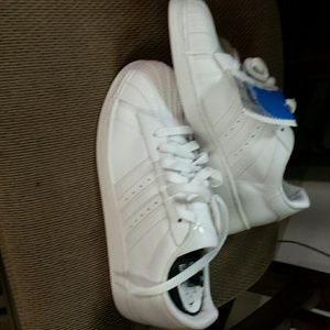 Men's white Adidas shoes