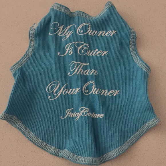 Juicy couture dog shirt