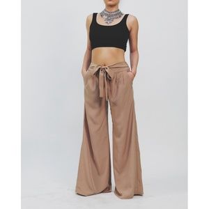 Wide legged trousers