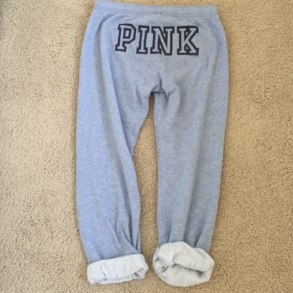 🌚Periwinkle Colored VS PINK rollup sweatpants🌚