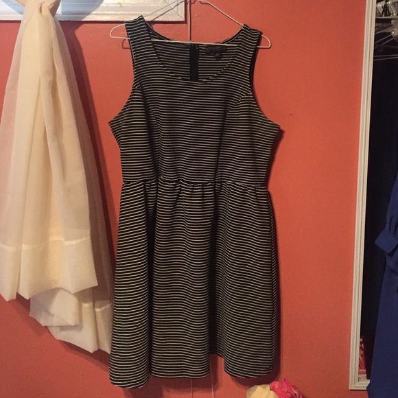 Black and White Striped Dress