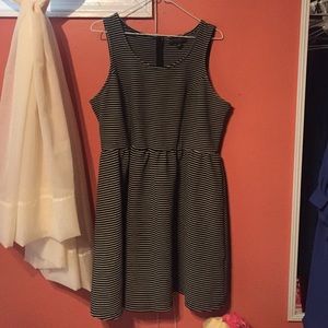 Black and White Striped Dress