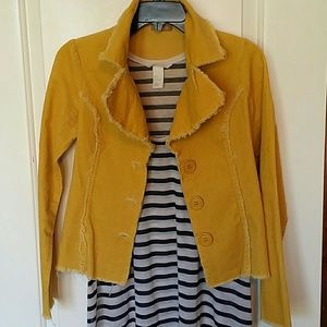 Bright yellow jacket. Forever 21