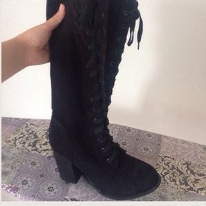 Black lace up boots!