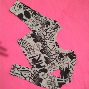 Long sleeve crop top