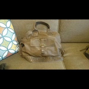 Olive\brown leather tote