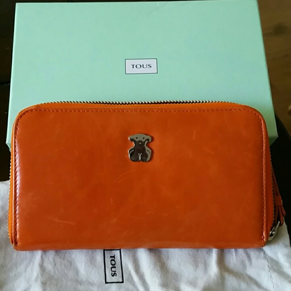 Tous Handbags - Authentic Leather Tous Orange wallet