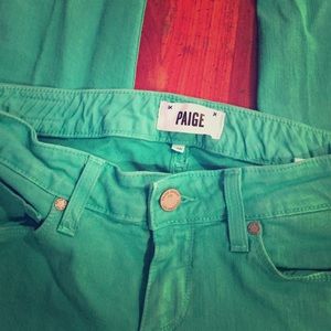 Green Paige Size 26 Jeans