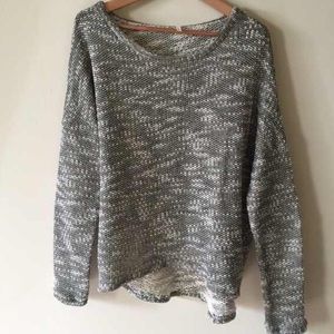 Knit Sequin Elbow Patch Sweater
