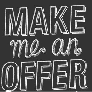 MAKING SHIPMENTS TOMORROW, ACCEPTING OFFERS