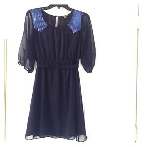 Navy blue dress