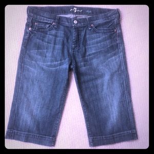 Price drop!!!!7 for mankind dojo knee length jeans
