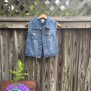 Target brand denim vest