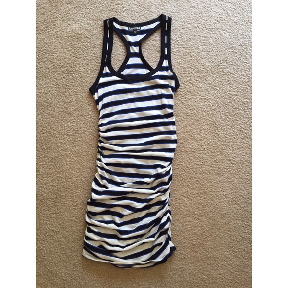 Express Striped Midi Dress