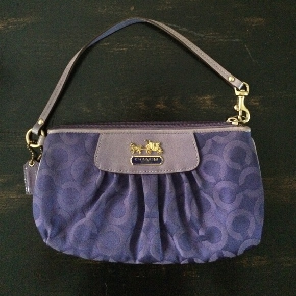Coach purple clutch