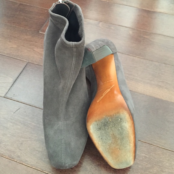 PRE-LOVED Brian Atwood Suede Ankle Boots EUC - Picture 3 of 4