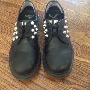 Custom studded doc martens