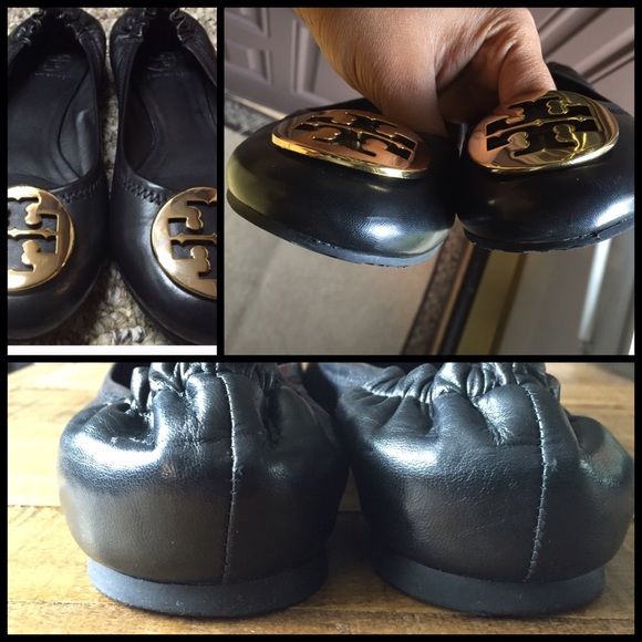 💯% Authentic *LIKE NEW* Tory Burch Reva Flats - Picture 3 of 4