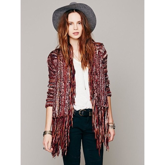 Free People fringe sweater