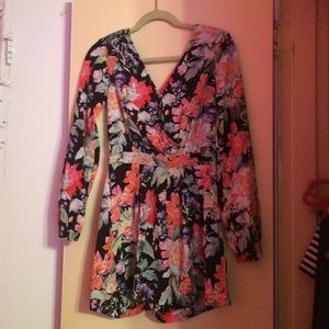 Floral Print Romper - Forever 21