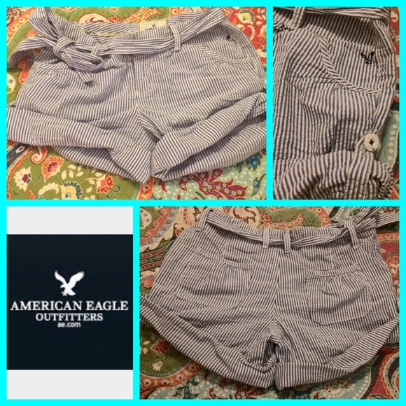 💠AE SEERSUCKER SHORTS💠 - Picture 2 of 4