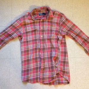 men's plaid polo shirt