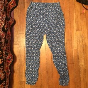 Aztec Printed Parachute Pants - Forever 21