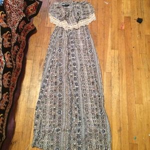 Strapless Aztec Print Sundress - Forever 21