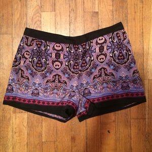 Paisley Printed Shorts - Forever 21