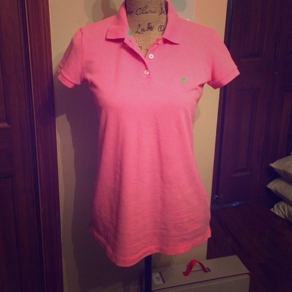 Lilly Pulitzer Tops - Pink Lilly polo