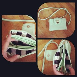 Mint green purse