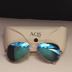 AQS turquoise aviators