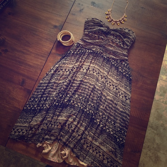 Free People Boho Chic Sweetheart Dress